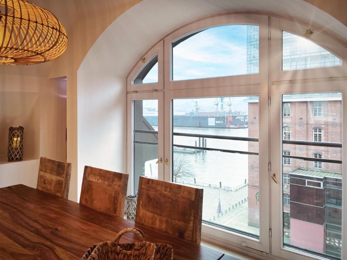 Loft-Panoramablick-Hafen & Elbe! Hamburgo Exterior foto